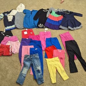 Hanna Andersson girls lot 26 pc 110 sz 5 dresses leggings jeans shorts